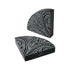 Hand Engraved Black Stone Bookends